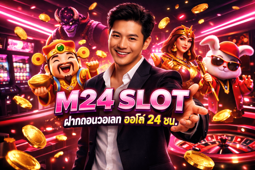 M24 SLOT ฝากถอนวอเลท ออโต้ 24 ชม. รองรับผู้เล่นไทยทุกคน